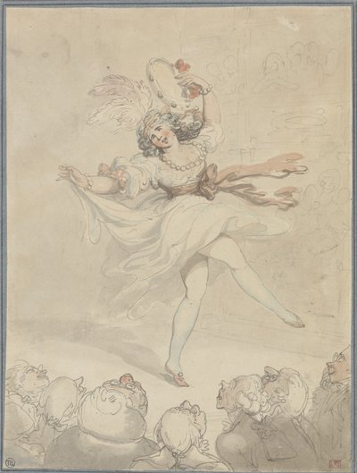 Ballerina con tamburello da Thomas Rowlandson