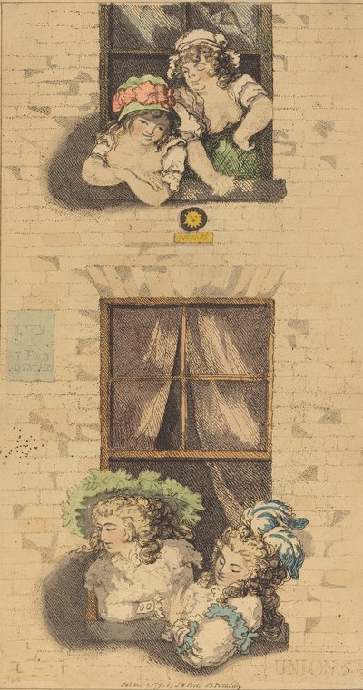 Primo e secondo piano, pubblicato 1791 da Thomas Rowlandson