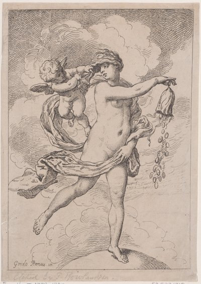 Fortuna con una Borsa, 1795-99 da Thomas Rowlandson