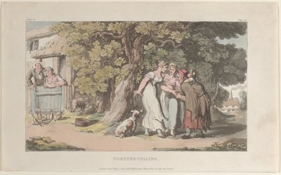 Cartomanzia, da Il vicario di Wakefield, 1 maggio 1817 da Thomas Rowlandson