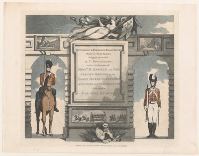Avanti, sciabola ungherese e scozzese da Thomas Rowlandson