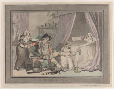 Le quattro in città, 20 ottobre 1790 da Thomas Rowlandson