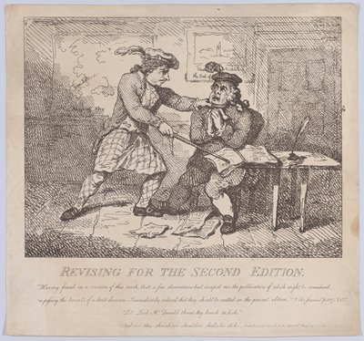 Frontespizio, Revisione per la Seconda Edizione delle Bellezze Pittoresche di Boswell da Thomas Rowlandson