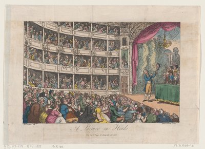 Frontespizio, da Una lezione sulle teste di George Alexander Stevens, aprile 1808 da Thomas Rowlandson