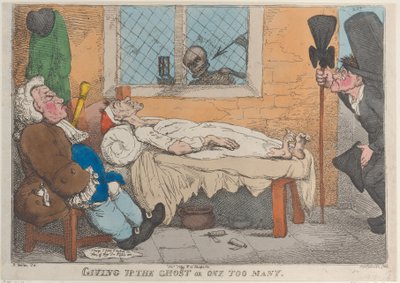 Rinunciare al fantasma o uno di troppo, 1813 da Thomas Rowlandson