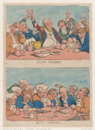 Luci di lucciole, vermi di fango da Thomas Rowlandson