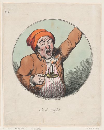 Buona notte, 1 novembre 1799 da Thomas Rowlandson