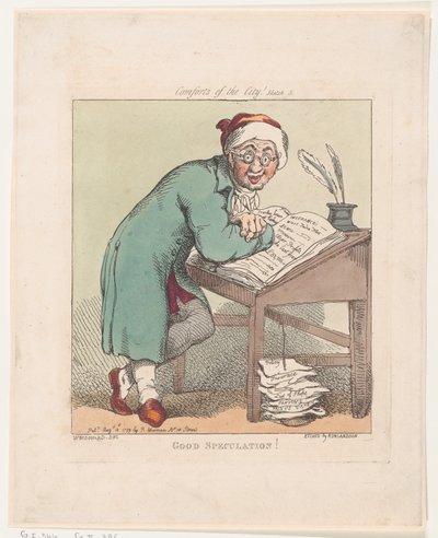 Buona speculazione!, 10 agosto 1799 da Thomas Rowlandson