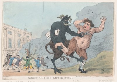 Grande grido e poca lana da Thomas Rowlandson