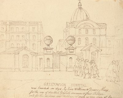 Ospedale di Greenwich da Thomas Rowlandson
