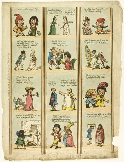 Bordure grottesche per sale e stanze da Thomas Rowlandson