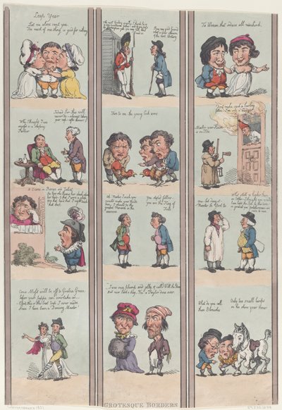 Bordi grotteschi per stanze e saloni da Thomas Rowlandson