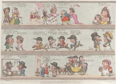 Bordi Grotteschi per Stanze e Sale, 1 dicembre 1800 da Thomas Rowlandson