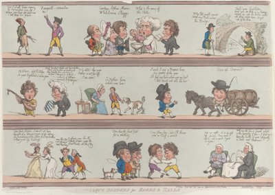 Bordi grotteschi per stanze e saloni, [20 ottobre 1800], ristampa da Thomas Rowlandson