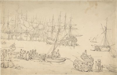 Scena portuale da Thomas Rowlandson