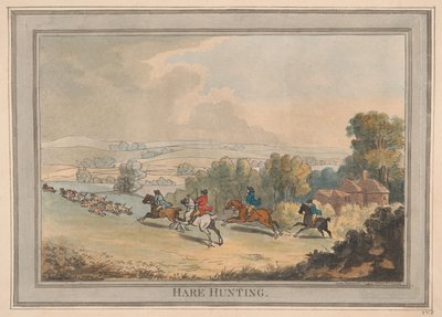 Caccia alla lepre da Thomas Rowlandson