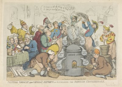 Lo scioglimento della Lega del Reno, 1813 da Thomas Rowlandson
