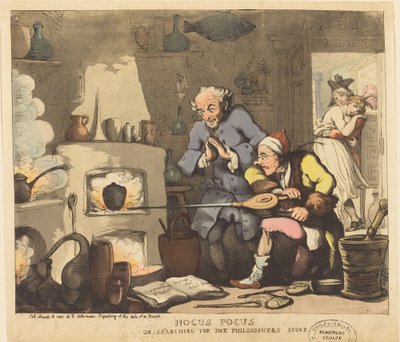 Hocus Pocus, o alla ricerca della Pietra Filosofale da Thomas Rowlandson