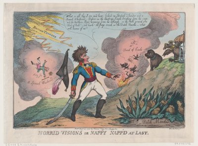 Visioni orribili di Nappy catturato alla fine da Thomas Rowlandson