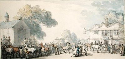 Fiera dei cavalli, Southampton da Thomas Rowlandson