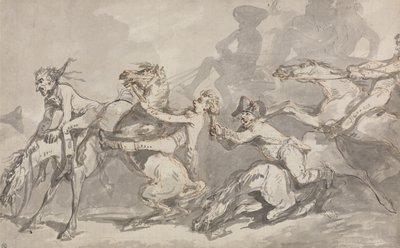 Scontro tra cavalieri da Thomas Rowlandson