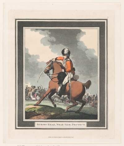Testa di cavallo, lato vicino, protezione, 1 settembre 1798 da Thomas Rowlandson