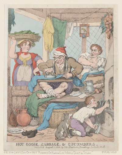 Oca Calda, Cavolo e Cetrioli da Thomas Rowlandson