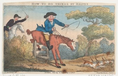 Come fare le cose a metà, 4 maggio 1808 da Thomas Rowlandson