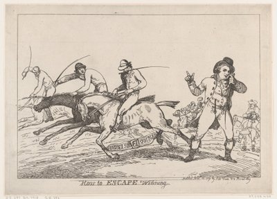 Come sfuggire alla vittoria, 22 novembre 1791 da Thomas Rowlandson