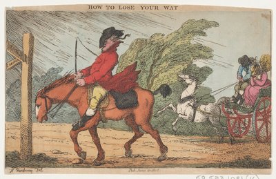 Come perdere la strada, 11 giugno 1808 da Thomas Rowlandson