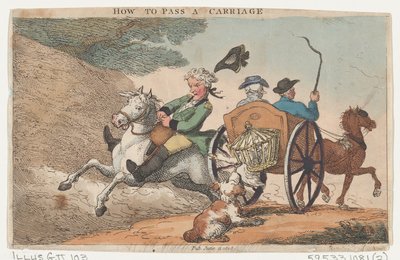 Come passare una carrozza, 11 giugno 1808 da Thomas Rowlandson