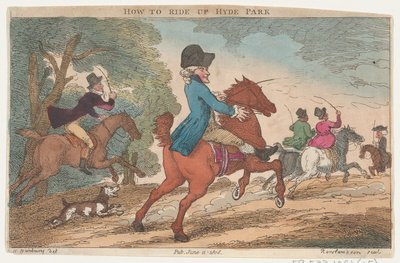 Come Cavalcare su Hyde Park da Thomas Rowlandson