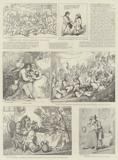 Arte umoristica alla Royal Naval Exhibition da Thomas Rowlandson