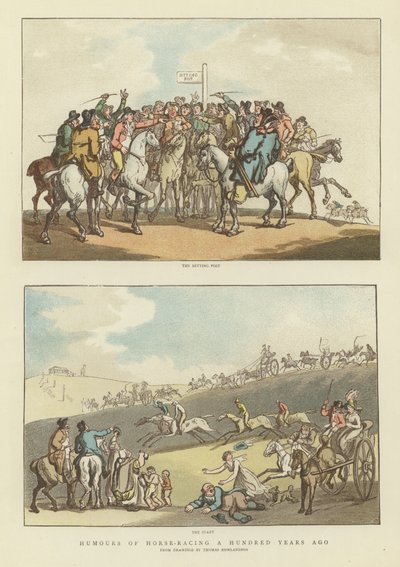 Umori delle corse di cavalli cento anni fa da Thomas Rowlandson