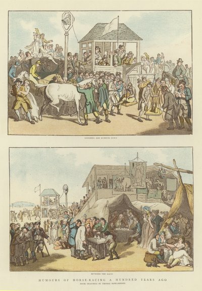 Umori delle corse di cavalli di cento anni fa da Thomas Rowlandson
