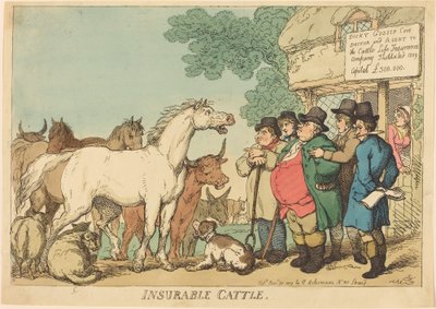 Bovini assicurabili da Thomas Rowlandson