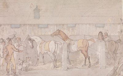 Interno di una stalla da Thomas Rowlandson