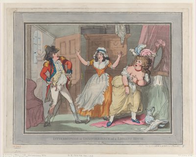Interruzione o inconveniente di una pensione, [1 aprile 1789], ripubblicato il 1 aprile 1824 da Thomas Rowlandson