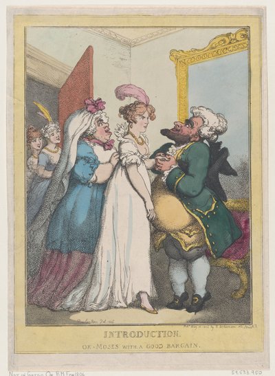 Introduzione, o Mosè con un buon affare, 23 luglio 1806 da Thomas Rowlandson