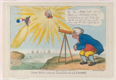 John Bull osserva la cometa, 10 novembre 1807 da Thomas Rowlandson