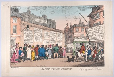 Joint Stock Street da Thomas Rowlandson