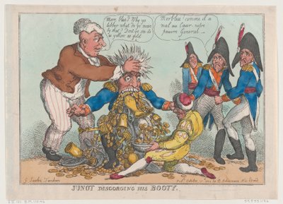 Junot che vomita il suo bottino, 17 ottobre 1808 da Thomas Rowlandson
