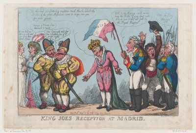 Ricevimento di Re Joe a Madrid da Thomas Rowlandson