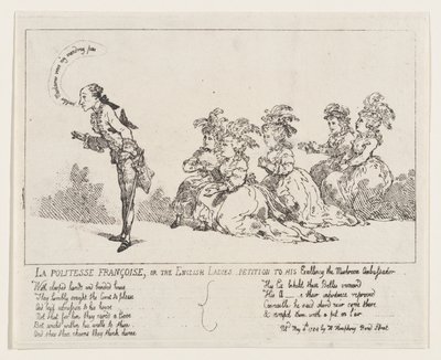La politesse Françoise, o La petizione delle signore inglesi a Sua Eccellenza il Fungo da Thomas Rowlandson