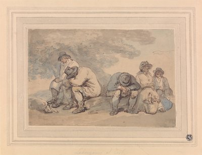 Lavoratori a riposo da Thomas Rowlandson