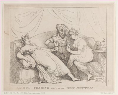 Donne che commerciano per conto proprio da Thomas Rowlandson