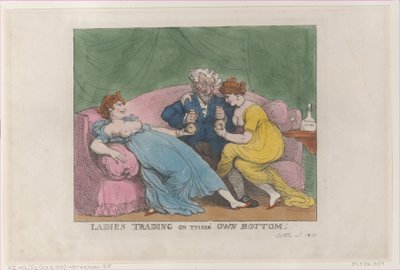 Donne che Commerciano per Conto Proprio, [5 ottobre 1810], ristampa da Thomas Rowlandson