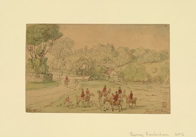 Paesaggio con scena di caccia da Thomas Rowlandson