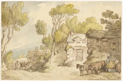 Launcetown Cornovaglia da Thomas Rowlandson