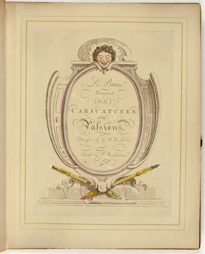 Le Brun travestito, ovvero Caricature delle passioni da Thomas Rowlandson